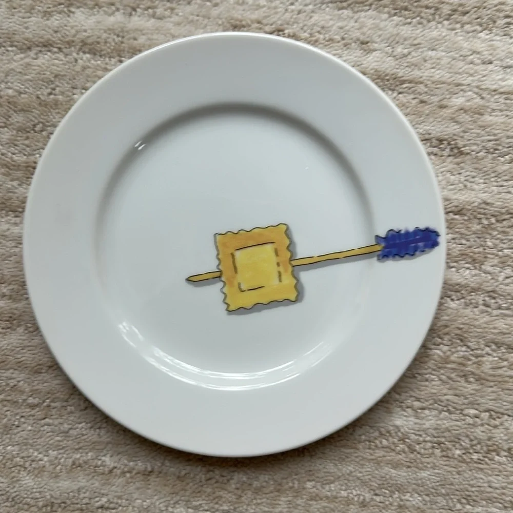 Crate & Barrel Tidbits Set of 6 Appetizer Plates 6½